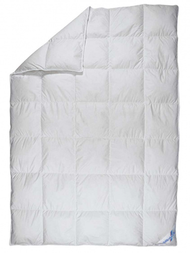 Одеяло: Одеяло пуховое 140 на 205 см полуторное особо теплое кассетное Billerbeck 0590-02/01 | интернет-магазин Пеленашка