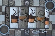 Набор вафельных полотенец 40х60 (6 шт) Nilteks Coffee Time V03 ts-01889