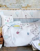 Постельное белье для младенцев [детский] комплект 100х150 наволочки 35х45 Ранфорс Karaca Home HONEY BALLOON 2000022173216