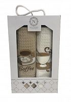 Набор вафельных полотенец 40х60 (2 шт) Nilteks Coffe V01 ts-02420