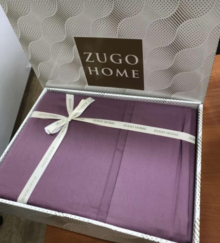 Постільна білизна: Постільна білизна євро сатин Колір: фіолетовий Zugo Home 868065663679 | інтернет-магазин Пеленашка фото 2