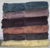 Набор махровых полотенец 50х90 см (6 шт.) хлопковые Miss Cotton жаккард Buta ts-01530