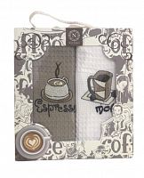 Набор вафельных полотенец 40х60 (2 шт) Nilteks Coffee Series V01 ts-02423