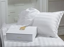 Постільна білизна Сатин двоспальний білий MirSon Royal Pearl/Роял Перл - 2200000000835